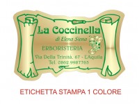 Etichette adesive per erboristerie, cosmetica, cosmesi (mm 55X36)  (cod.3M )